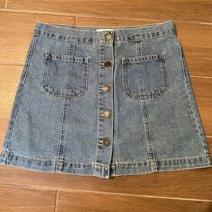Forever 21 button down skirt